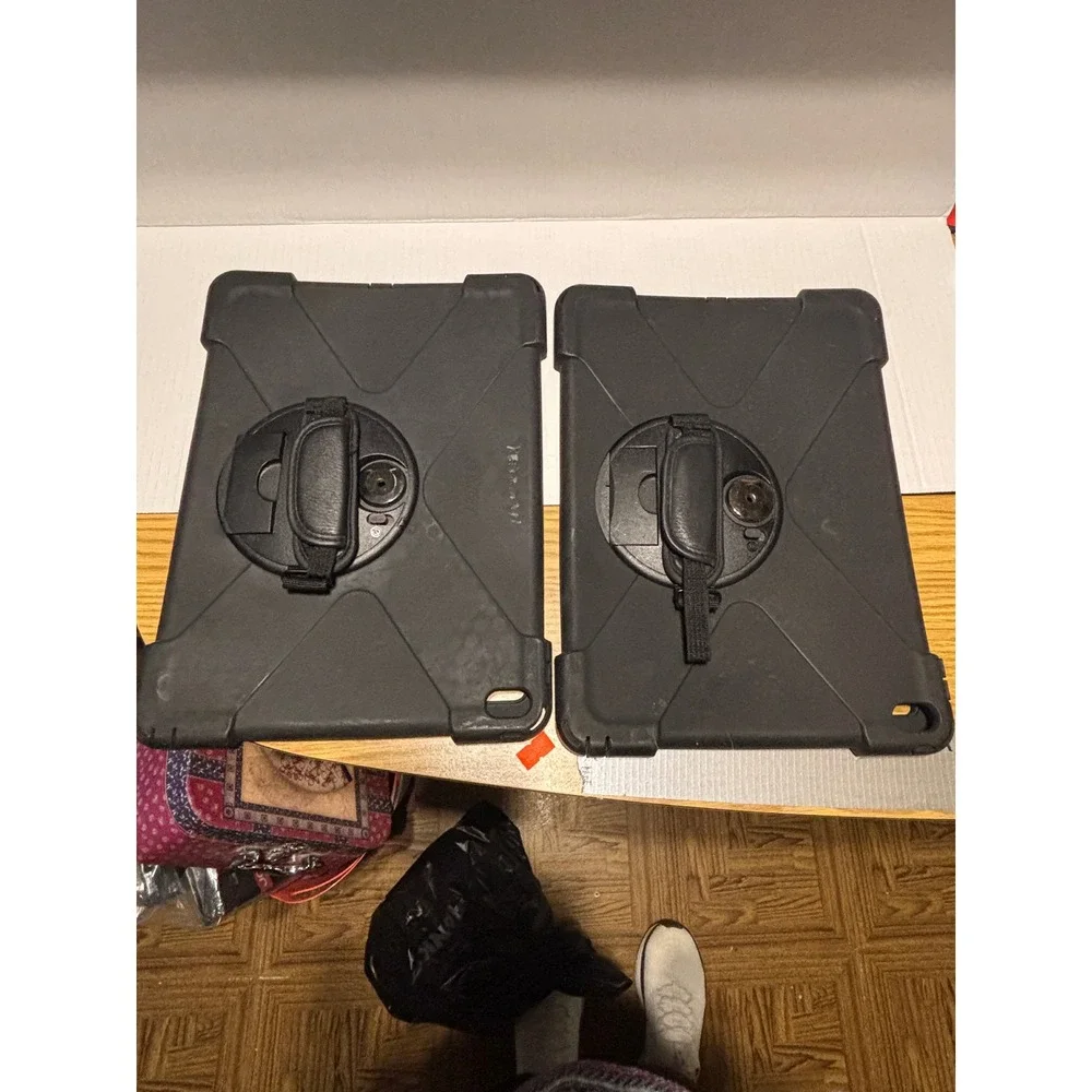 Joy 2 X Rugged iPad Cases Heavy Duty Swivel Handle and Stand Lot